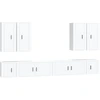 Image de vidaXL Ensemble de 8 meubles TV blanc en bois composite