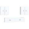 Image de vidaXL Ensemble de 6 meubles TV blanc en bois composite