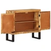 Image de vidaXL Buffet 80x30x71 cm Bois de manguier massif rugueux et métal