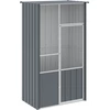 Image de vidaXL Volière Anthracite 115x78x200 cm Acier galvanisé