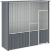 Image de vidaXL Volière Anthracite 215x78x200 cm Acier galvanisé