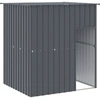 Image de vidaXL Niche pour chiens avec toit Anthracite 165x153x181 cm Acier galvanisé
