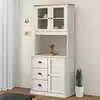 Image de vidaXL Highboard VIGO blanc 78x40x175 cm Pin massif
