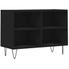 Image de vidaXL Armoire TV noire 69,5x30x50 cm Bois composite