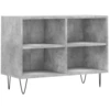 Image de vidaXL Armoire TV gris béton 69,5x30x50 cm Bois composite