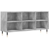 Image de vidaXL Armoire TV gris béton 103,5x30x50 cm Bois composite
