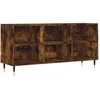 Image de vidaXL Armoire TV chêne fumé 103,5x30x50 cm Bois composite