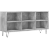 Image de vidaXL Armoire TV gris béton 103,5x30x50 cm Bois composite