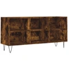 Image de vidaXL Armoire TV chêne fumé 103,5x30x50 cm Bois composite
