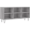 Image de vidaXL Armoire TV Gris Sonoma 103,5x30x50 cm Bois composite
