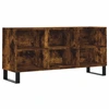 Image de vidaXL Armoire TV chêne fumé 103,5x30x50 cm Bois composite