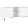 Image de vidaXL Armoire TV blanche 104x35x50 cm Bois composite