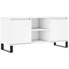 Image de vidaXL Armoire TV blanche 104x35x50 cm Bois composite