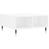 Image de vidaXL Table basse blanc brillant 60x60x30 cm Bois composite