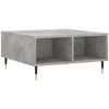 Image de vidaXL Table basse gris béton 60x60x30 cm Bois composite