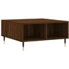 Image de vidaXL Table basse marron imitation chêne 60x60x30 cm Bois composite