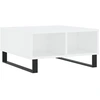 Image de vidaXL Table basse blanche 60x60x30 cm Bois composite