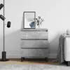 Image de vidaXL Sideboard gris b ©ton 60x35x70 cm Bois composite