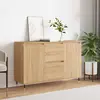 Image de vidaXL Sideboard chêne Sonoma 101,5x35x70 cm Matériau dérivé du bois