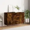 Image de vidaXL Sideboard chêne fumé 101,5x35x70 cm bois composite