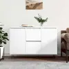 Image de vidaXL Sideboard Blanc 101,5x35x70 cm Bois composite