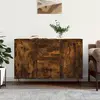 Image de vidaXL Sideboard chêne fumé 101,5x35x70 cm bois composite