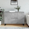 Image de vidaXL Sideboard gris béton 101,5x35x70 cm Bois composite