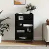 Image de vidaXL Highboard noir 57x35x90 cm Bois composite