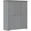 Image de vidaXL Armoire BODO Gris 146x53,5x173 cm Pin massif