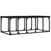 Image de vidaXL Table basse noire 100x50x35,5 cm Bois composite