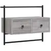 Image de vidaXL Armoire TV murale Gris Sonoma 60,5x30x51 cm Bois composite