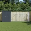 Image de vidaXL Niche pour chiens avec enclos Anthracite 165x455x181cm Acier galvanisé