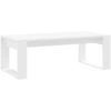 Image de vidaXL Table basse blanche 102x50x35 cm Bois composite