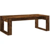 Image de vidaXL Table basse chêne fumé 102x50x35 cm bois composite