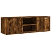 Image de vidaXL Armoire TV chêne fumé 120x34x37 cm Bois composite