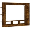 Image de vidaXL Armoire TV chêne fumé 152x22x113 cm Bois composite