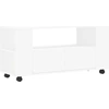 Image de vidaXL Armoire TV blanche 102x34,5x43 cm Bois composite