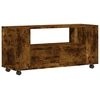 Image de vidaXL Armoire TV chêne fumé 102x34,5x43 cm Bois composite