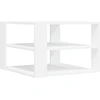 Image de vidaXL Table basse blanche 59,5x59,5x40 cm Bois composite