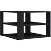 Image de vidaXL Table basse noire 59,5x59,5x40 cm Bois composite
