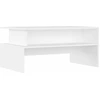 Image de vidaXL Table basse blanche 90x55x42,5 cm Bois composite
