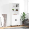 Image de vidaXL Highboard blanc 69,5x34x180 cm Bois composite