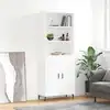 Image de vidaXL Highboard blanc 69,5x34x180 cm Bois composite