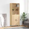 Image de vidaXL Highboard chêne Sonoma 69,5x34x180 cm Matériau dérivé du bois