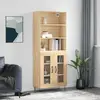 Image de vidaXL Highboard chêne Sonoma 69,5x34x180 cm Matériau dérivé du bois