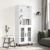 Image de vidaXL Highboard blanc 69,5x34x180 cm Bois composite