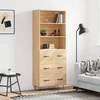 Image de vidaXL Highboard chêne Sonoma 69,5x34x180 cm Matériau dérivé du bois
