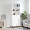 Image de vidaXL Highboard blanc 69,5x34x180 cm Bois composite