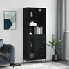 Image de vidaXL Highboard noir 69,5x34x180 cm Bois composite