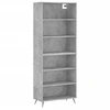 Image de vidaXL Highboard gris béton 69,5x32,5x180 cm Bois composite